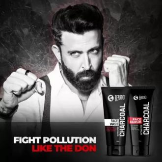 BEARDO Charcoal Face Wash, 50ml and Charcoal Face Scrub, 50gm Gift Set Kit (Pack of 2)  (2 Items in the set) - Image 3