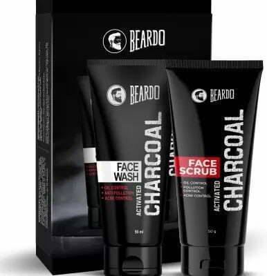 BEARDO Charcoal Face Wash, 50ml and Charcoal Face Scrub, 50gm Gift Set Kit (Pack of 2)  (2 Items in the set)