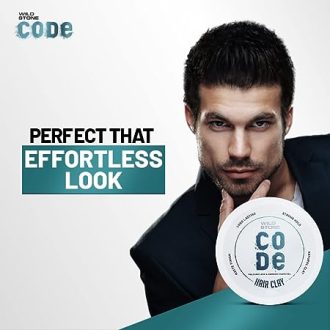 Wild Stone CODE Hair Styling Clay for Men, 40 gm| Long Lasting Strong Hold| Matte Finish with Volume - Image 6