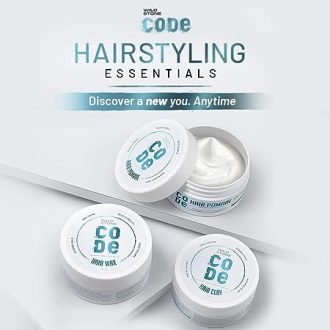 Wild Stone CODE Hair Styling Clay for Men, 40 gm| Long Lasting Strong Hold| Matte Finish with Volume - Image 3