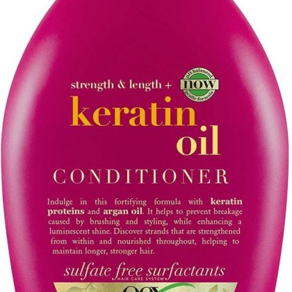 ogx Keratin Oil Fortifying Shampoo with Argan Oil, Vegan,Paraben-Free & Sulfate-Free (385 ml)