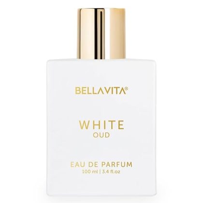BELLAVITA White Oud Unisex Eau De Parfum Perfume with Orange, Patchouli, Musk|Premium, Long Lasting Oud & Fruity Fragrance for Men & Women,100ML
