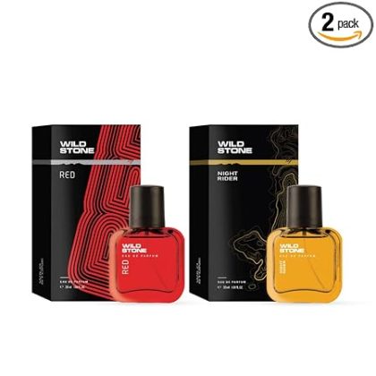 Wild Stone Night Rider and Red Long Lasting Perfume for Men, Pack of 2 (30ml each)|Perfume for Men