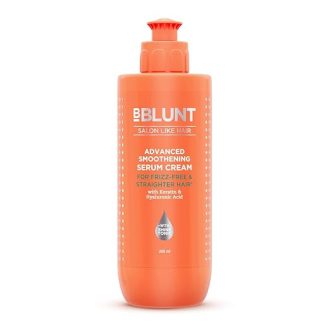 BBlunt Advanced Smoothening Serum Cream with Keratin & Hyaluronic Acid - 200 ml | Makes Hair Frizz-Free & Straighter | Deeply Nourishes | Adds Spectacular Shine | For Men & Women - Image 4