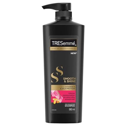 TRESemme Smooth & Shine Shampoo 580 ml|| With Biotin & Silk Proteins For Silky Smooth Hair - Moisturises Dry & Frizzy Hair|| For Men & Women