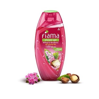Fiama Body Wash Shower Gel Patchouli & Macadamia, 250ml, Body Wash for Women & Men with Skin Conditioners For Soft, Glowing Skin, Suitable for All Skin Types