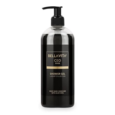 Bella Vita Luxury CEO MAN Body Wash Refreshing Shower Gel for Deep Cleansing, Refreshing, Hydrating & Moisturising Skin with Aloe Vera Gel, 500 Ml