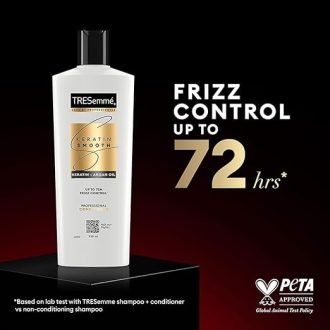 TRESemme Keratin Smooth, Conditioner, 190 Millilitre, For Smoother, Shinier Hair, With Keratin & Moroccan Argan Oil, Nourishes & Controls Frizz, Up To 72 Hours, For Men & Women - Image 3