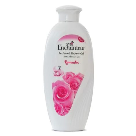 Enchanteur Romantic Perfumed Shower Gel for Women with Skin Nourishing Benefits| Luxurious Beauty Body Wash with Exotic Floral French Fragrance of Roses, Jasmine & Vanilla| For All Skin Types| 250ml