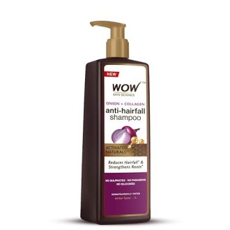 WOW Skin Science Onion Oil Shampoo with Red Onion Seed Oil Extract, Black Seed Oil & Pro-Vitamin B5 | Controls Hair fall | Helps Strengthen Hair | No Sulphate No Paraben | For Men & Women - 1ltr