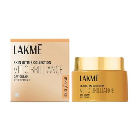 Lakme 9to5 1% Active Vitamin C+ Day Cream for Face | Face Cream for Bright, Glowing Skin | For Dry, Oily, Normal, Sensitive & Combination Skin | 50g