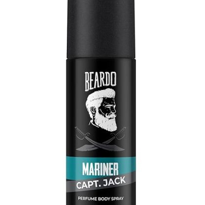 Beardo Mariner Capt Jack Perfume Body Spray, 120ml | Long Lasting No Gas Deo For Men | Day Body Spray Deodorant for Men | Gift for Men | Fresh, Aqua Notes | Gift For Brother | Gift For Friends