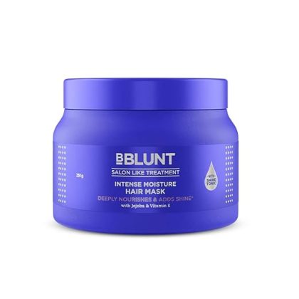 BBLUNT Intense Moisture Hair Mask with Jojoba Oil & Vitamin E for Nourished & Shiny Hair - 250 g