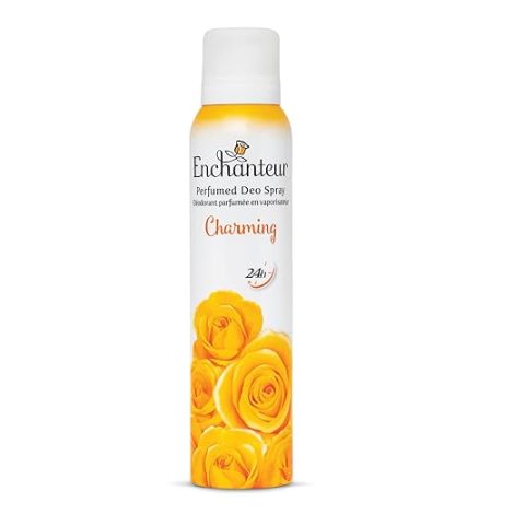 Enchanteur Charming Perfumed Deo Spray for Women with 24-Hours Odour Protection| Long-Lasting Floral French Fragrance| Refreshing & Gentle Deo Spray| 150ml