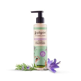 Pilgrim Spanish Rosemary & Biotin Anti Hairfall Conditioner for Reducing Hair Loss & Breakage | Upto 95% stronger hairs | Suitable for all hair types | For Men & Women 200ml