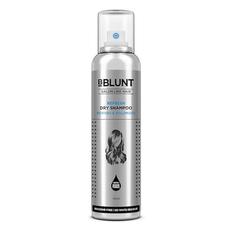 BBLUNT Refresh Dry Shampoo to Instantly Refresh & Add Volume - 150 ml | Benzene-Free | Leaves No Residue