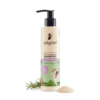 Pilgrim Spanish Rosemary & Biotin Anti Hairfall Shampoo for Reducing Hair Loss & Breakage | Upto 95% stronger hairs | Suitable for all hair types | For Men & Women 200ml