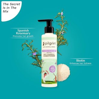 Pilgrim Spanish Rosemary & Biotin Anti Hairfall Conditioner for Reducing Hair Loss & Breakage | Upto 95% stronger hairs | Suitable for all hair types | For Men & Women 200ml - Image 2