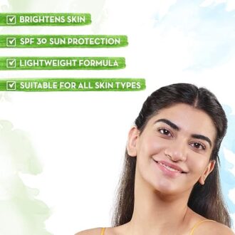Mamaearth Ubtan Day Cream with SPF 30, with Turmeric & Saffron for Skin Brightening – 50 g - Image 3