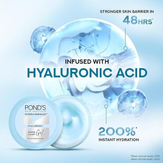 Pond's Super Light Gel Oil Free Moisturiser With Hyaluronic Acid + Vitamin E || 200 ml - Image 5