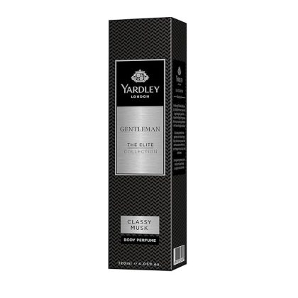 Yardley London Gentleman Classy Musk Body Perfume| The Elite Collection No Gas Deodorant Spray For Men| Men's Body Perfume| 120Ml