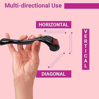 Sotrue Derma Roller For Hair Growth 0.5 mm with 540 Stainless Steel Needles | Repairs Damaged Hair, Activates Hair Follicles | For Hair Fall & Hair Thickening | Reduces Acne Scars | Safe & Effective To Use - Image 5