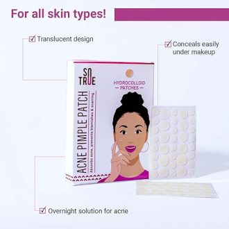Sotrue Acne Pimple Patches For Face | For Active Surface Acne | Hydrocolloid Waterproof Patches | Absorbs Pimple Overnight, Reduces Excess Oil | Suits All Skin Types (36 Patches) - Image 6