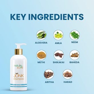 Nature Sure Jonk Shampoo Hair Cleanser for Men & Women – 1 Pack (300ml) - Image 3