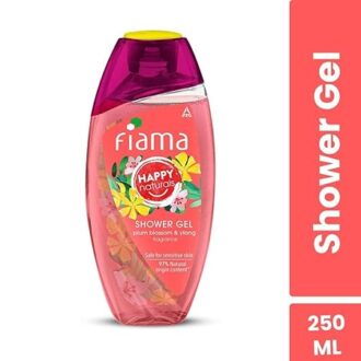 Fiama Happy Naturals Body Wash Shower Gel, 250ml, Plum Blossom and Ylang, Body Wash for Women & Men, 97% Natural Origin Content, Safe on Sensitive Skin Bodywash - Image 2
