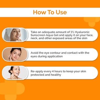 The Derma Co 1% Hyaluronic Sunscreen Aqua Ultra Light Gel with SPF 50 PA++++ For Broad Spectrum, UV A, UV B & Blue Light Protection - 50g(dermaco) - Image 6