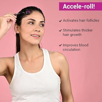 Sotrue Derma Roller For Hair Growth 0.5 mm with 540 Stainless Steel Needles | Repairs Damaged Hair, Activates Hair Follicles | For Hair Fall & Hair Thickening | Reduces Acne Scars | Safe & Effective To Use - Image 4