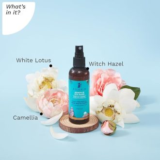 Pilgrim Korean Beauty White Lotus Refreshing Face Mist & Toner | Toner for glowing skin | Alcohol-Free Mist & toner for open pores Tightening | Korean skin care products | Women & Men | 100 ml - Image 3