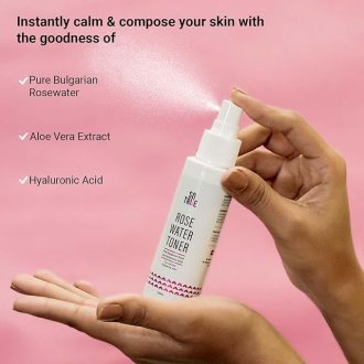 Sotrue Rose Water Spray For Face | Alcohol Free Face Toner with Bulgarian Rose & Hyaluronic Acid 100ml | Skin Refining, Pore Tightening | Suitable for Oily, Acne Prone, Dry and Normal Skin - Image 5