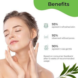 Pilgrim Tea Tree & 2% Niacinamide face toner for oily skin, acne & blemish prone skin | Toner for open pores tightening, pore cleansing & glowing skin | Women & Men | 100 ml - Image 5