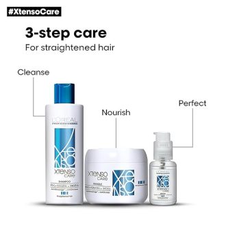 L'OREAL PROFESSIONNEL PARIS Xtenso Care Serum For Straightened Hair, 50 Ml| Anti-Frizz Serum | Hair Shine Serum|Serum With Pro Keratin & Incell Technology - Image 3