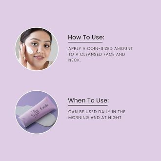 Foxtale Nourishing Face Moisturizer with Niacinamide for 24 Hr Hydration, Lightweight & Non-Sticky, For Soft & Glowing Skin, Men & Women, All Skin Types, 50 ml - Image 3