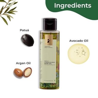 PILGRIM Amazonian Patuá STRENGTHENING HAIR OIL with Argan & Avocado oil for strong & silky hair | Lightweight Oil that Nourishes & Protects for women & men | 115 ml - Image 2