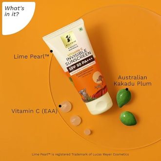 Pilgrim Vitamin C Invisible Sunscreen SPF 50 PA+++ for women & men with Australian Kakadu Plum | Broad spectrum, UVA/UVB Protection, Lightweight Gel | No White Cast | All Skin Types | 45ml - Image 3