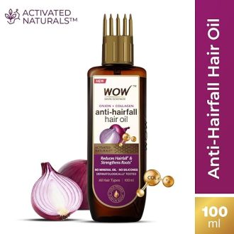 WOW Skin Science Onion Black Seed Hair Oil - WITH COMB APPLICATOR - Controls Hair Fall - NO Mineral Oil, Silicones, Cooking Oil & Synthetic Fragrance - 100mL - Image 2