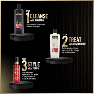 Tresemme Smooth & Shine Shampoo, with Vitamin H & Silk Protein, for Salon Silky Smooth Hair, Provides Moisture & Shine, 340 ml - Image 5