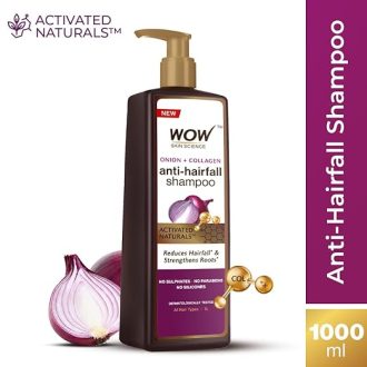 WOW Skin Science Onion Oil Shampoo with Red Onion Seed Oil Extract, Black Seed Oil & Pro-Vitamin B5 | Controls Hair fall | Helps Strengthen Hair | No Sulphate No Paraben | For Men & Women - 1ltr - Image 6