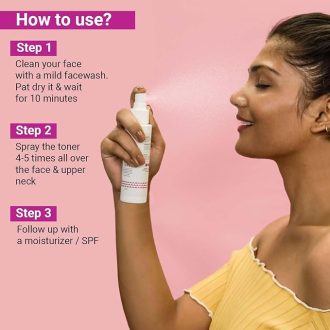 Sotrue Rose Water Spray For Face | Alcohol Free Face Toner with Bulgarian Rose & Hyaluronic Acid 100ml | Skin Refining, Pore Tightening | Suitable for Oily, Acne Prone, Dry and Normal Skin - Image 4
