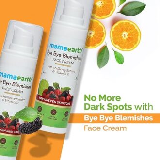 Mamaearth Bye Bye Blemishes* Face Cream, For Pigmentation & Blemish Removal, With Mulberry Extract & Vitamin C - 30ml - Image 5