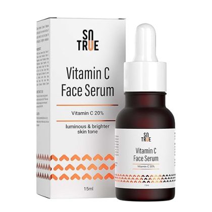 Sotrue 20% Vitamin C Face Serum With Hyaluronic Acid 15ML | For Clear Skin | Boosts Collagen