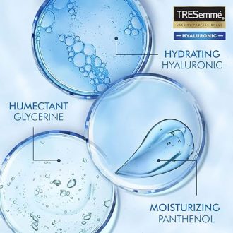 TRESemme HYALURONIC Moisture Boost Shampoo, with Hyaluronic Acid, Sulphate Free & Paraben Free, for Dry Hair, 370 ml - Image 4