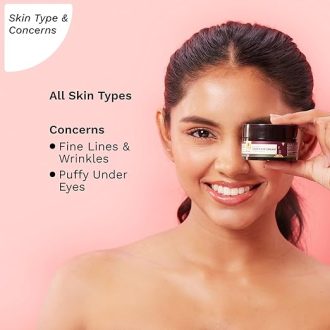 Pilgrim Red Vine, Retinol & Vitamin C Under Eye Cream for dark circles for women & men| Dark circle remover cream| Dark circles cream for eye| Eye cream for dark circles and wrinkles, puffy eyes| 30gm - Image 3
