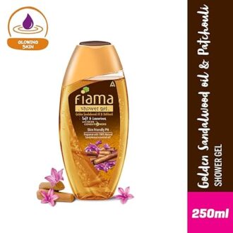 Fiama Body Wash Shower Gel Golden Sandalwood Oil and Patchouli, 250ml, Body Wash for Women & Men with Skin Conditioners for Soft and Luxurious Skin, Suitable for All Skin Types - Image 2