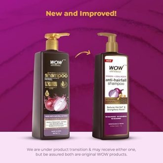 WOW Skin Science Onion Oil Shampoo with Red Onion Seed Oil Extract, Black Seed Oil & Pro-Vitamin B5 | Controls Hair fall | Helps Strengthen Hair | No Sulphate No Paraben | For Men & Women - 1ltr - Image 2