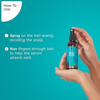 Pilgrim Argan Oil Hair Serum For Dry Frizzy Hair, Hair Smoothing, Smoothing & Control Of Frizzy/Dry Hair, Instant Shine, Smoothness & Soft Hair, Anti Frizz For Unisex, 100 Ml, Pack of 1 - Image 5