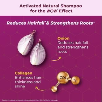 WOW Skin Science Onion Oil Shampoo with Red Onion Seed Oil Extract, Black Seed Oil & Pro-Vitamin B5 | Controls Hair fall | Helps Strengthen Hair | No Sulphate No Paraben | For Men & Women - 1ltr - Image 3